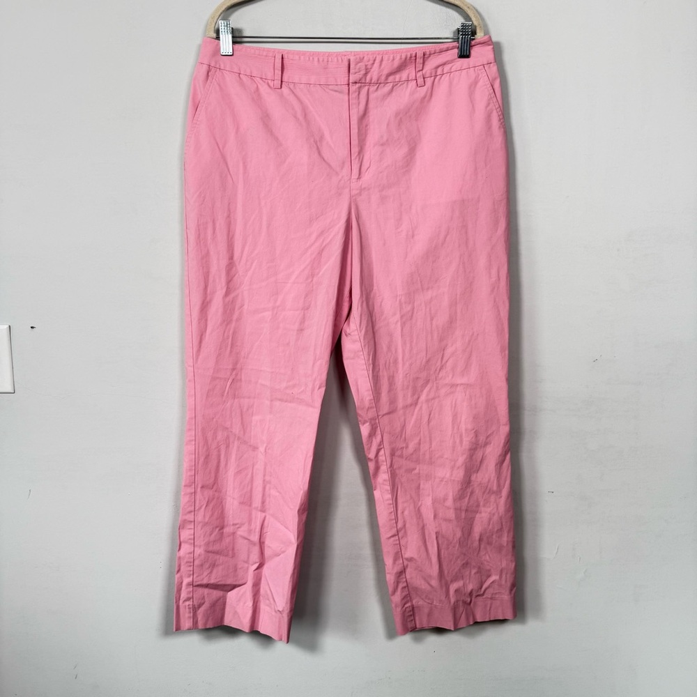 Lauren Ralph Lauren Pink Petite Cotton Pants, Size 14P, Great Condition